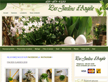 Tablet Screenshot of jardinsdangele.com